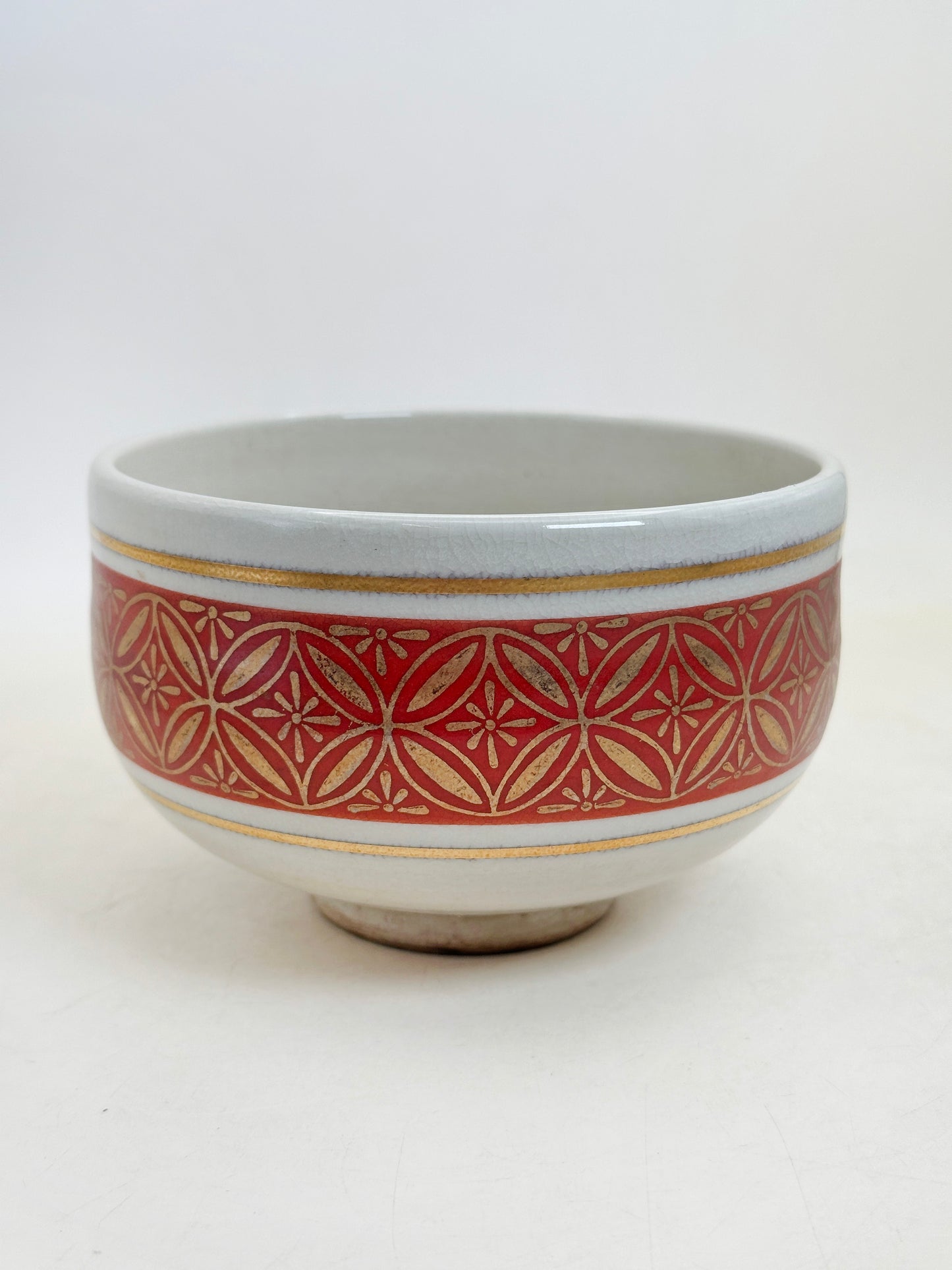 TB340 - Kutani-yaki Chawan Matcha Bowl 九谷焼