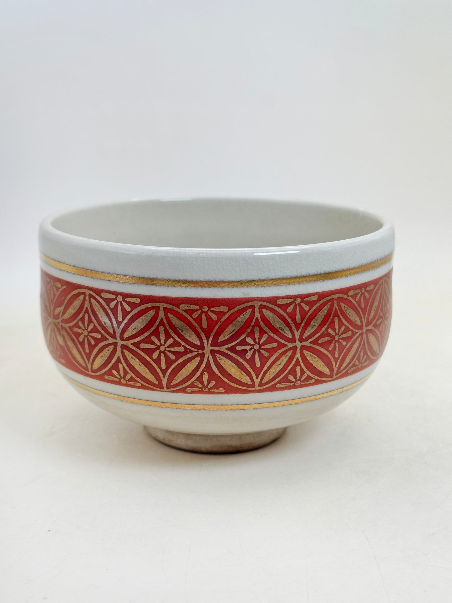 TB340 - Kutani-yaki Chawan Matcha Bowl 九谷焼