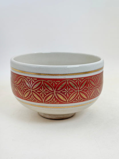 TB340 - Kutani-yaki Chawan Matcha Bowl 九谷焼