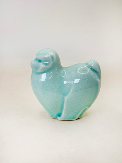 FT383 - Figurine de singe en porcelaine céladon de Goryeo 高麗青磁