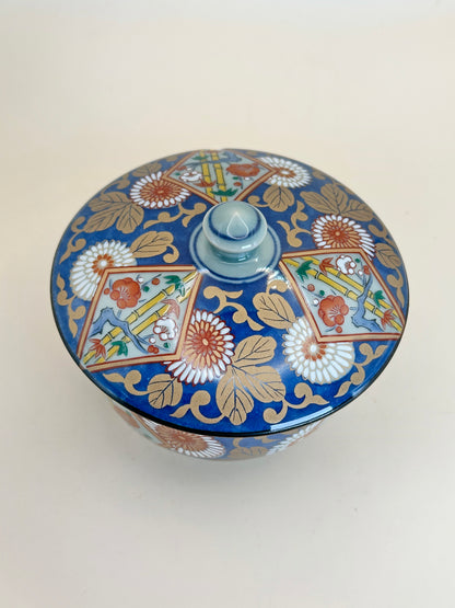 TB72 - Vaso de bambú Arita-yaki con tapa 有田焼