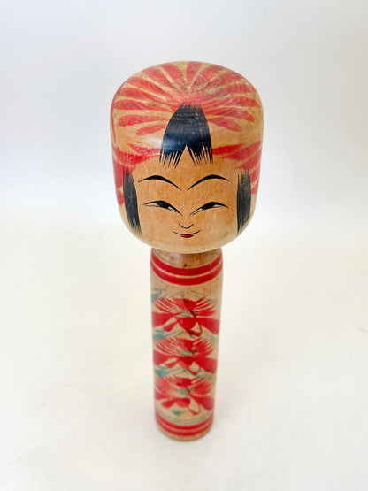 K20143 - Traditional Togatta kokeshi by Fumio Sato 佐藤文男