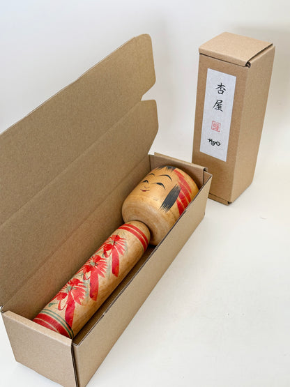 K20143 - Traditional Togatta kokeshi by Fumio Sato 佐藤文男