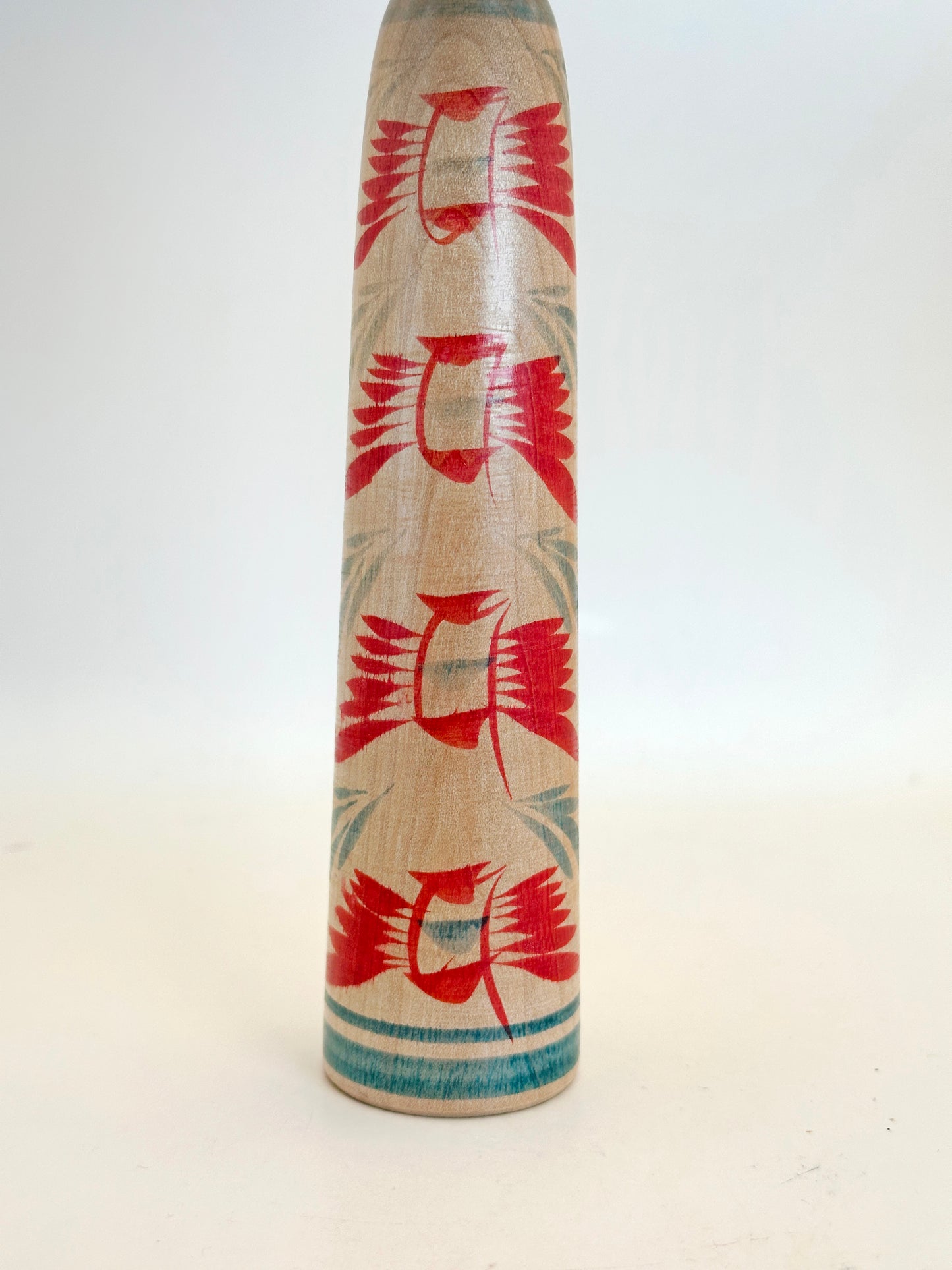 K20098 - Traditional Togatta kokeshi by Norio Sato 佐藤憲雄
