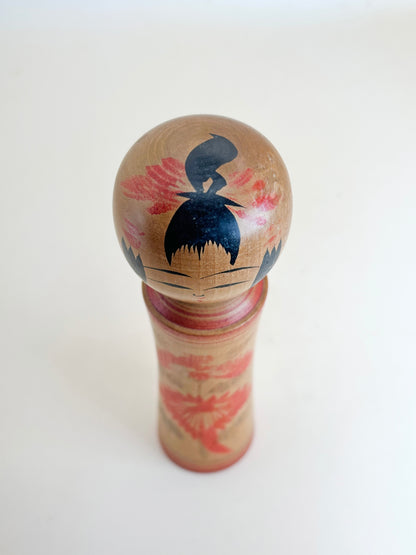 K15091 - Traditional Naruko kokeshi by Fumihiro Ito 伊藤文博