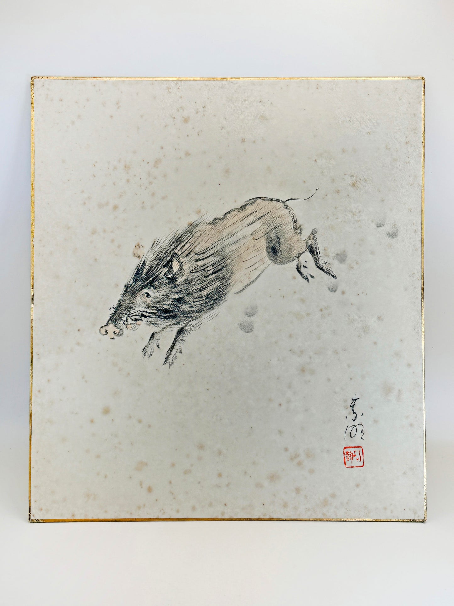 SHP180 - Shikishi Art Wild Boar by Ōtsuka Kōgeisha 大塚巧藝社