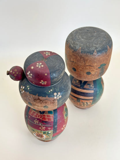 K15093 - Pareja de Kokeshi Donko Gagō Onsen 峨々温泉