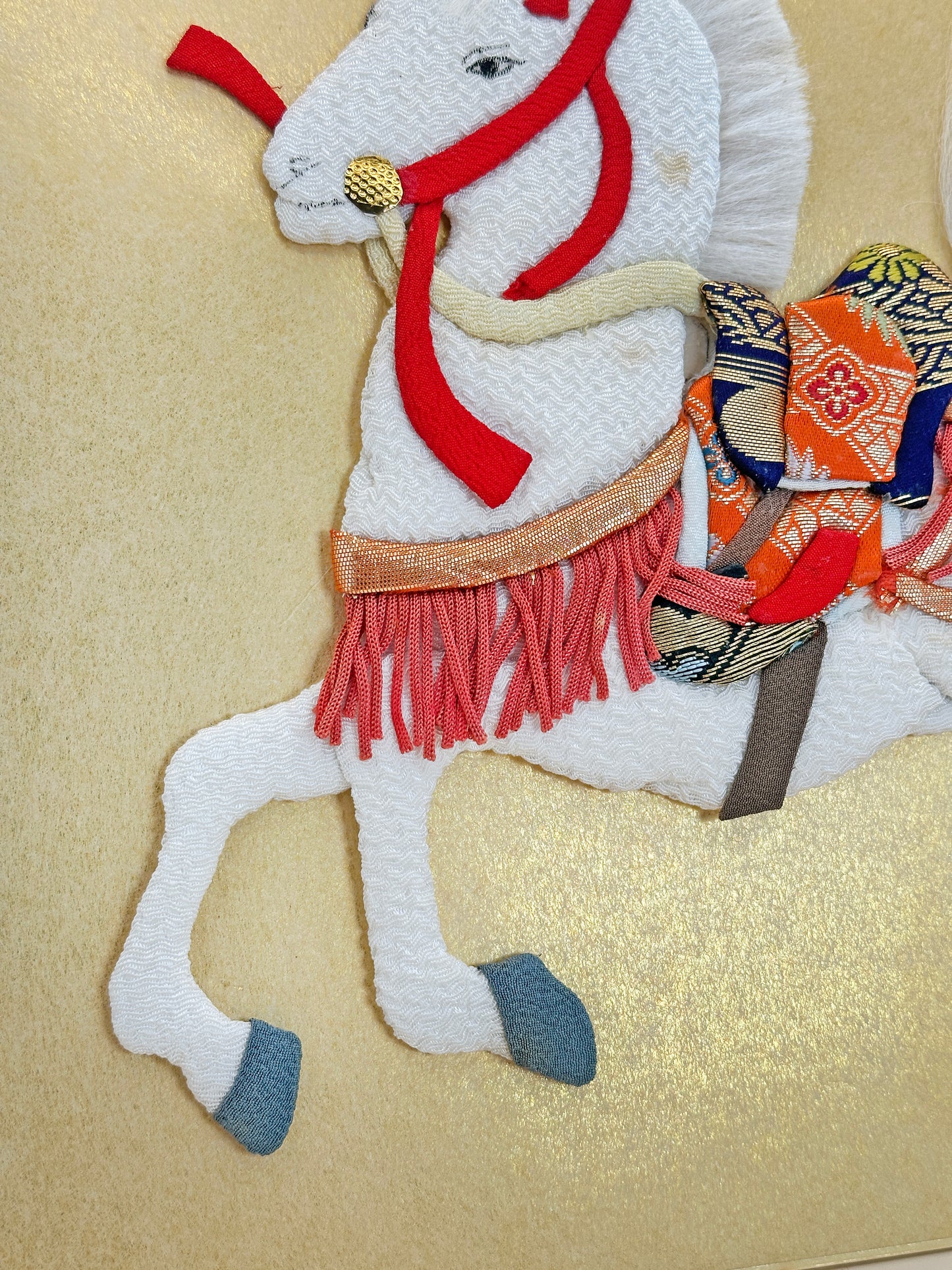 SHP181 - Shikishi Horse artwork Nishijin-ori 西陣織