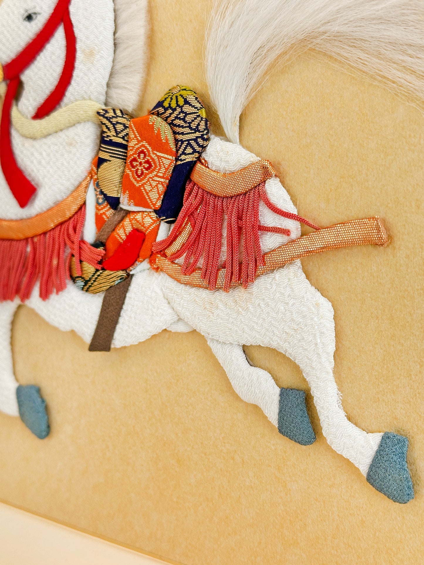 SHP181 - Shikishi Horse artwork Nishijin-ori 西陣織