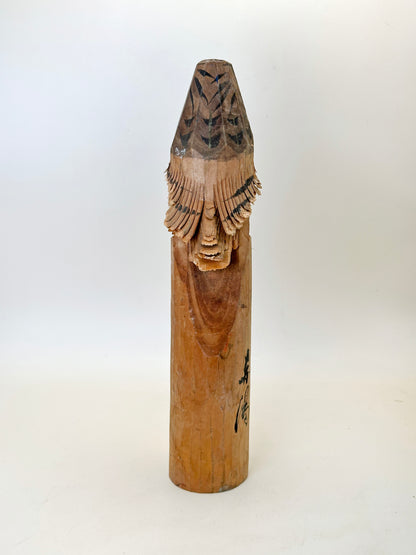 K25144 - Omiyage Sasano Ittōbori Hawk 笹野一刀彫 鷹