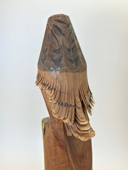 K25144 - Omiyage Sasano Ittōbori Hawk 笹野一刀彫 鷹