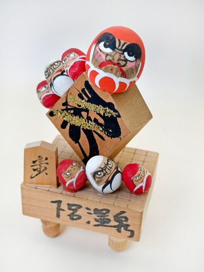 FT375 - Shogi Daruma Omiyage Kokeshi 将棋だるま