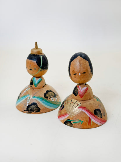 K05064 - Paire de kokeshi Hina Ningyō 雛人形