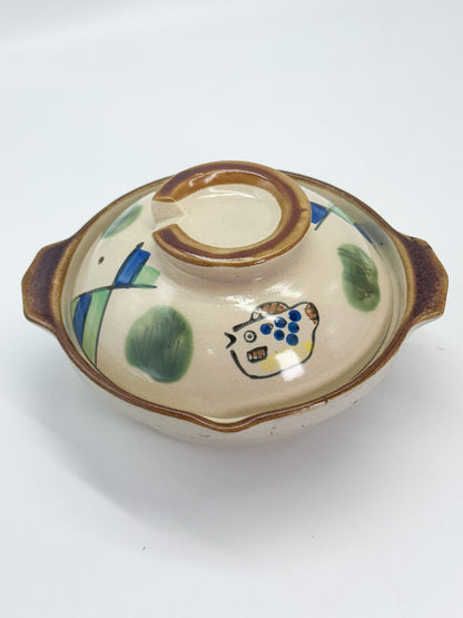 TB356 - Vintage Japanese Donabe Clay Pot 土鍋