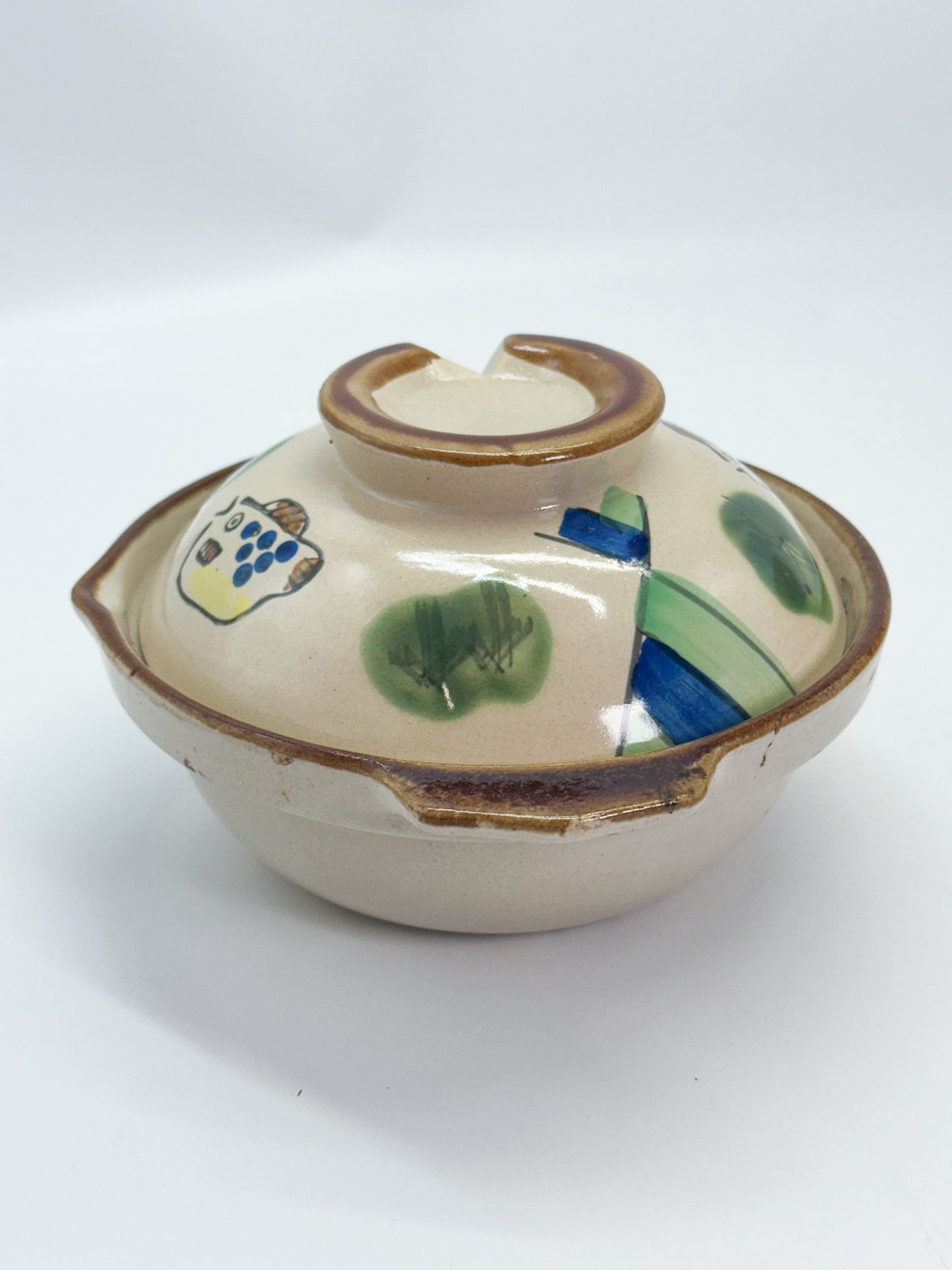 TB356 - Vintage Japanese Donabe Clay Pot 土鍋