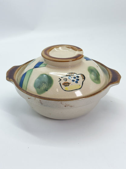 TB356 - Vintage Japanese Donabe Clay Pot 土鍋