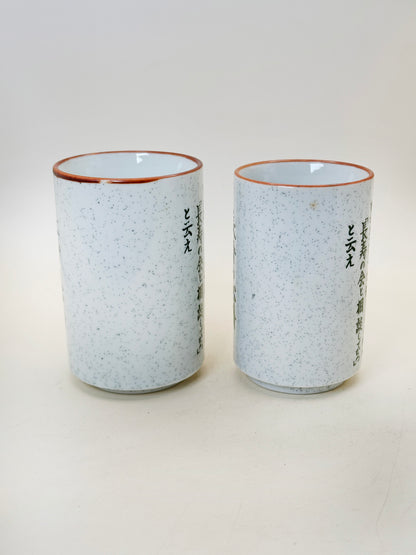 TB219 - Ensemble tasses à thé Mino-yaki 美濃焼
