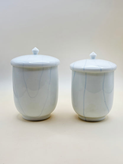 TB77 - Tea Cups with lids Arita-yaki 有田焼