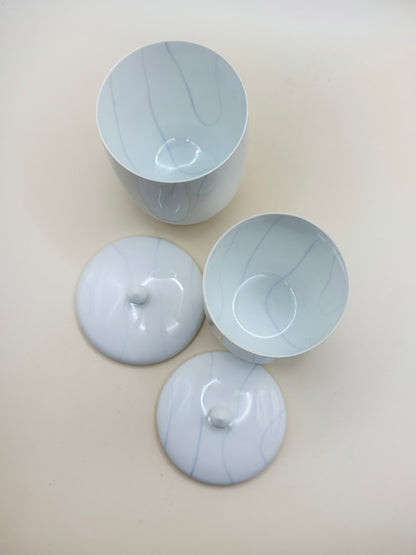 TB77 - Tea Cups with lids Arita-yaki 有田焼