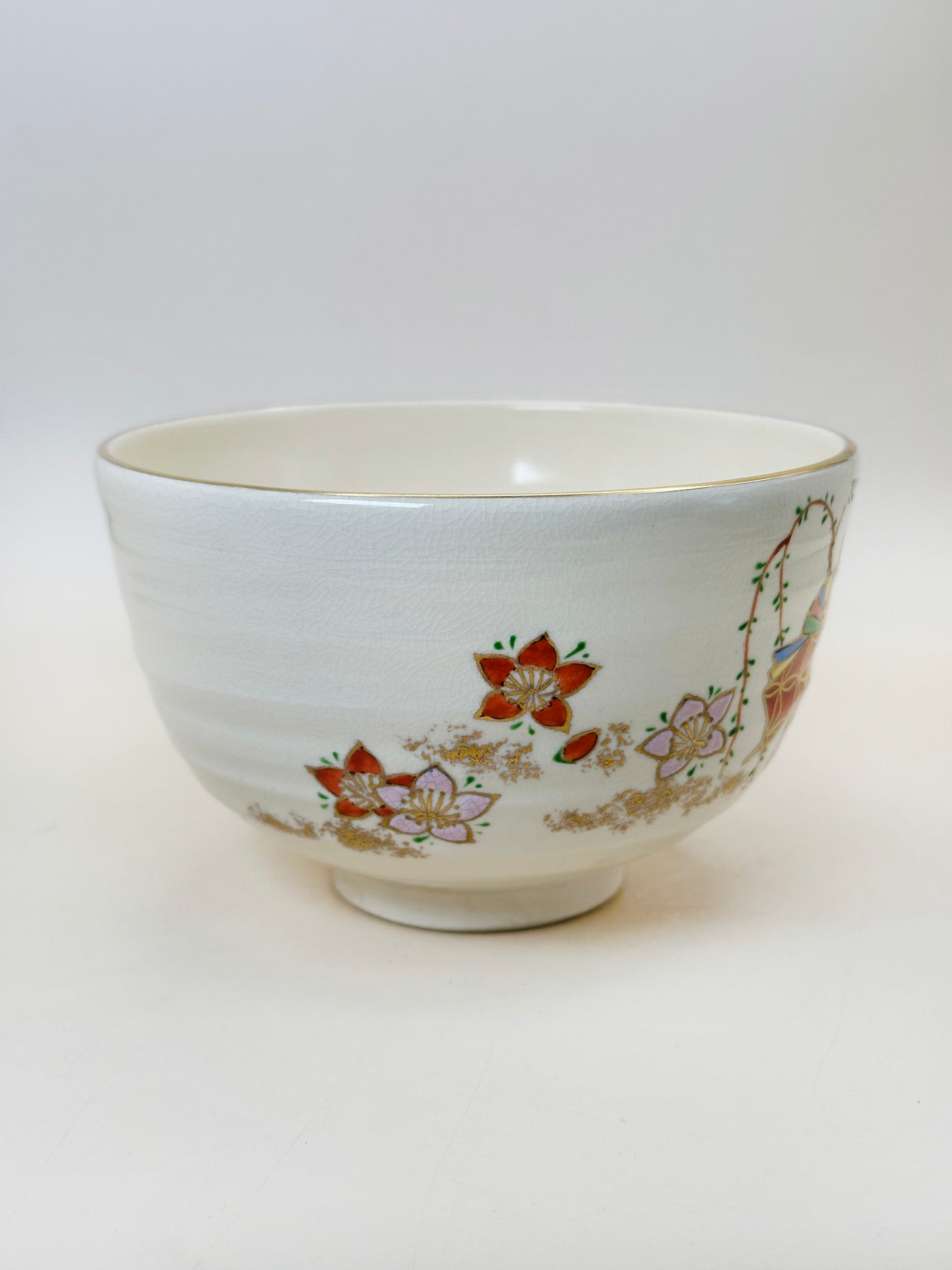 TC84 - Kyo-yaki Chawan by Nakamura Tōsai 中村陶彩