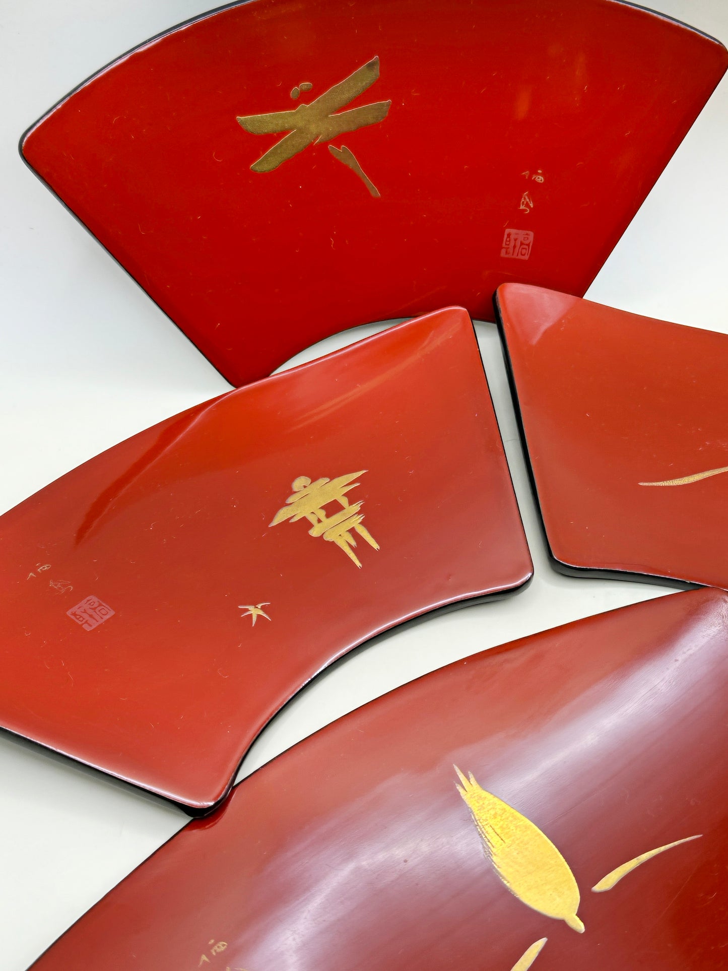 TB120 - Japan Lacquerware Plates of Takeuchi Seihō 竹内栖鳳