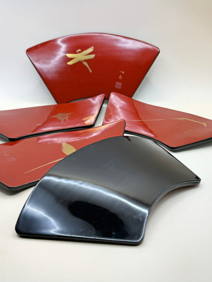 TB120 - Japan Lacquerware Plates of Takeuchi Seihō 竹内栖鳳