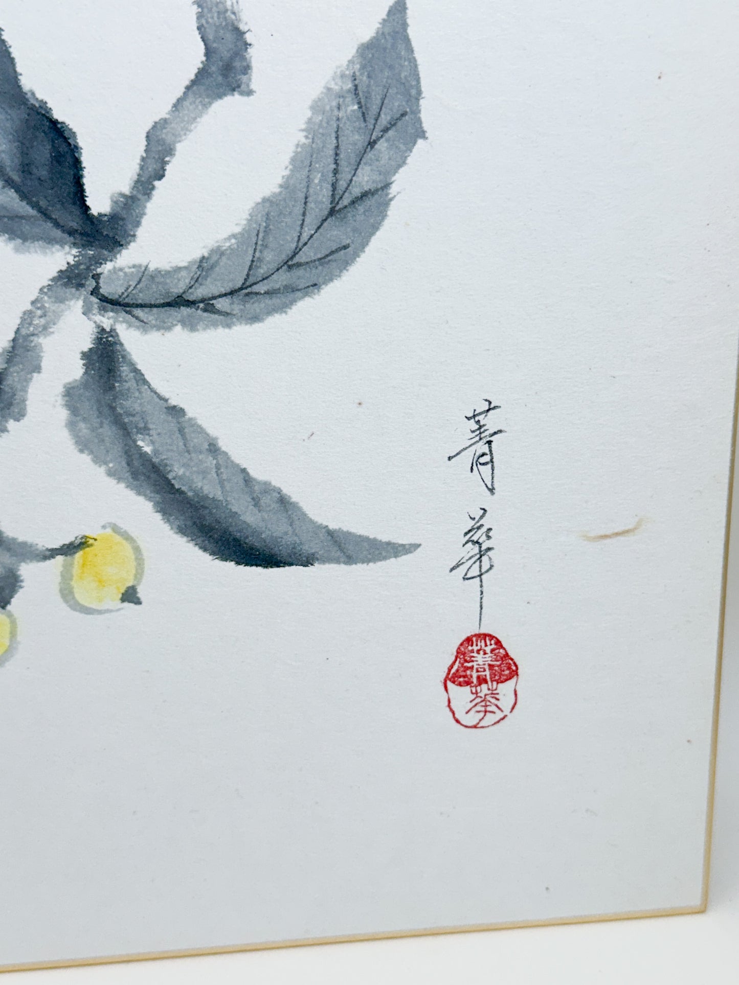 SHP345 - Original biwa shikishi artwork by Seika 青華