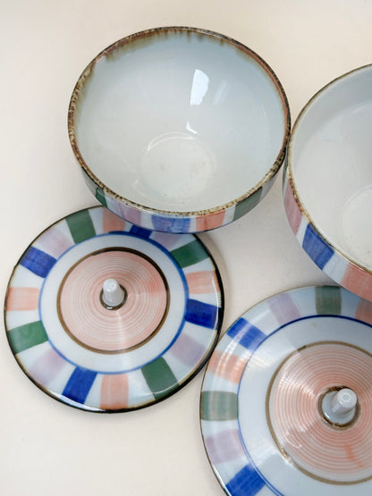 TB225 - Mino-yaki Lidded bowls 美濃焼