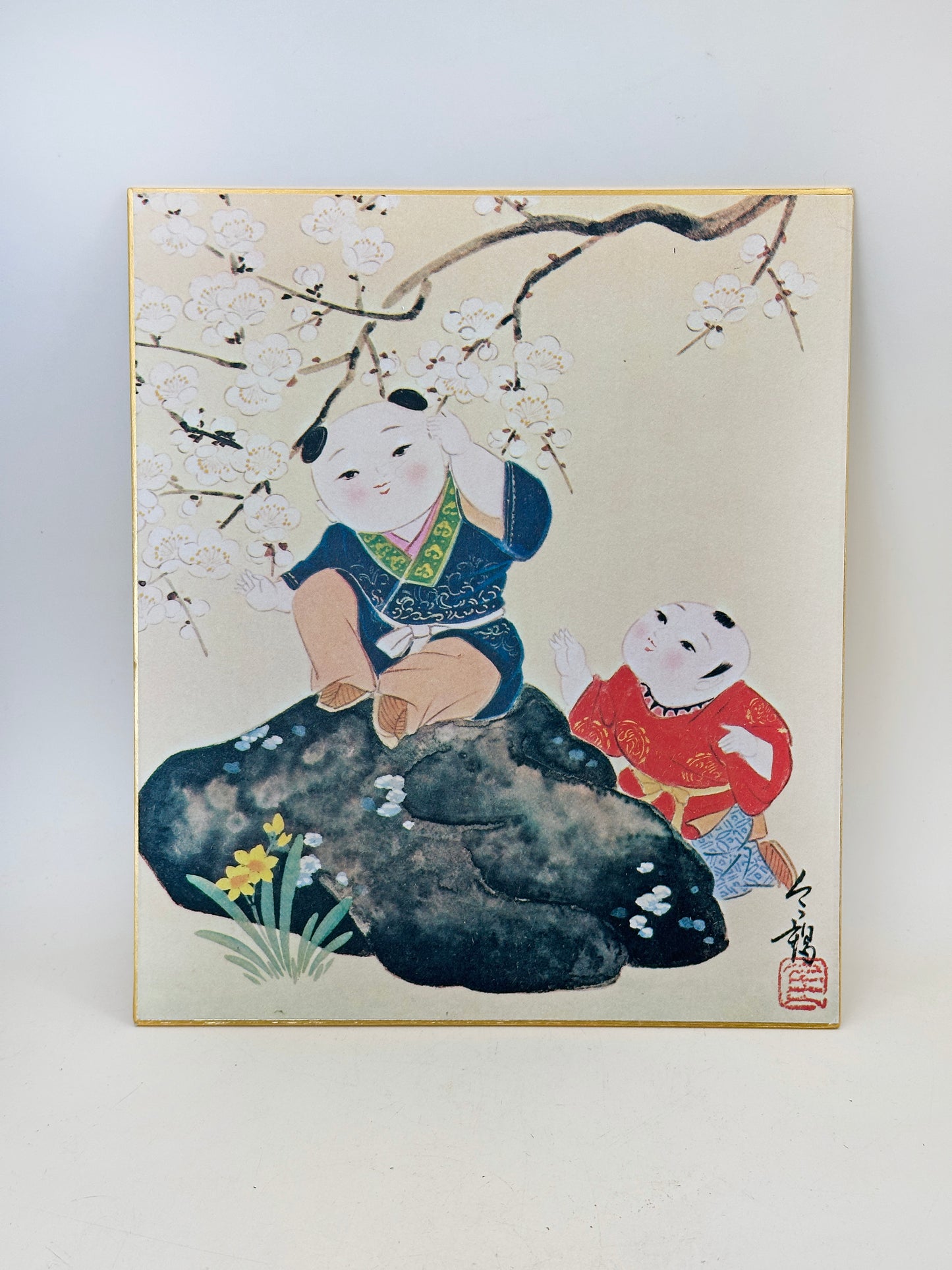 SHP269 - Shikishi Print of Edo Karako 江戸唐子