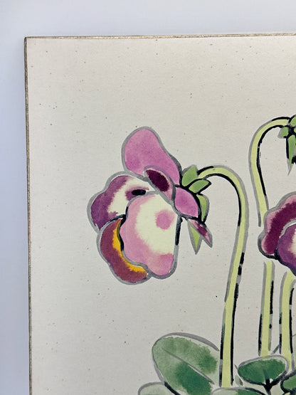 SHP284 - Arte shikishi de pensamientos (Pansies) パンジー