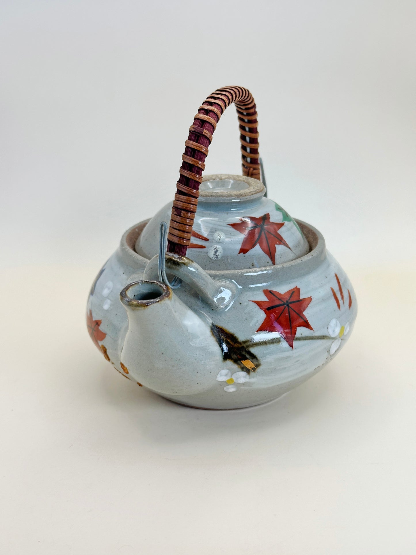 TB85 - Mino-yaki Tea Pot Manpō Kiln 萬宝窯