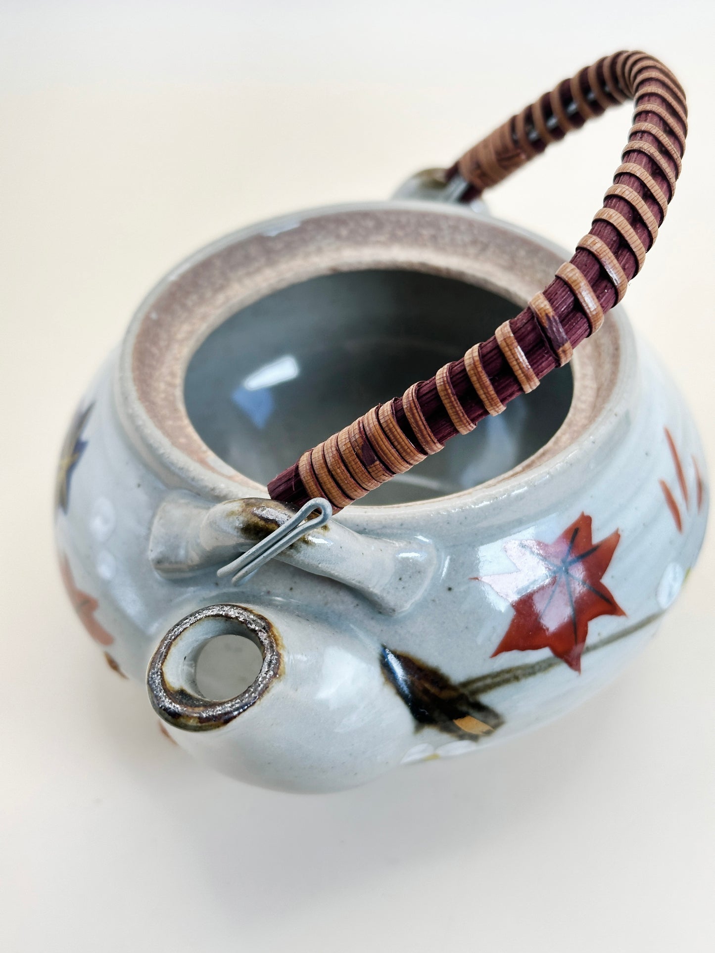 TB85 - Mino-yaki Tea Pot Manpō Kiln 萬宝窯