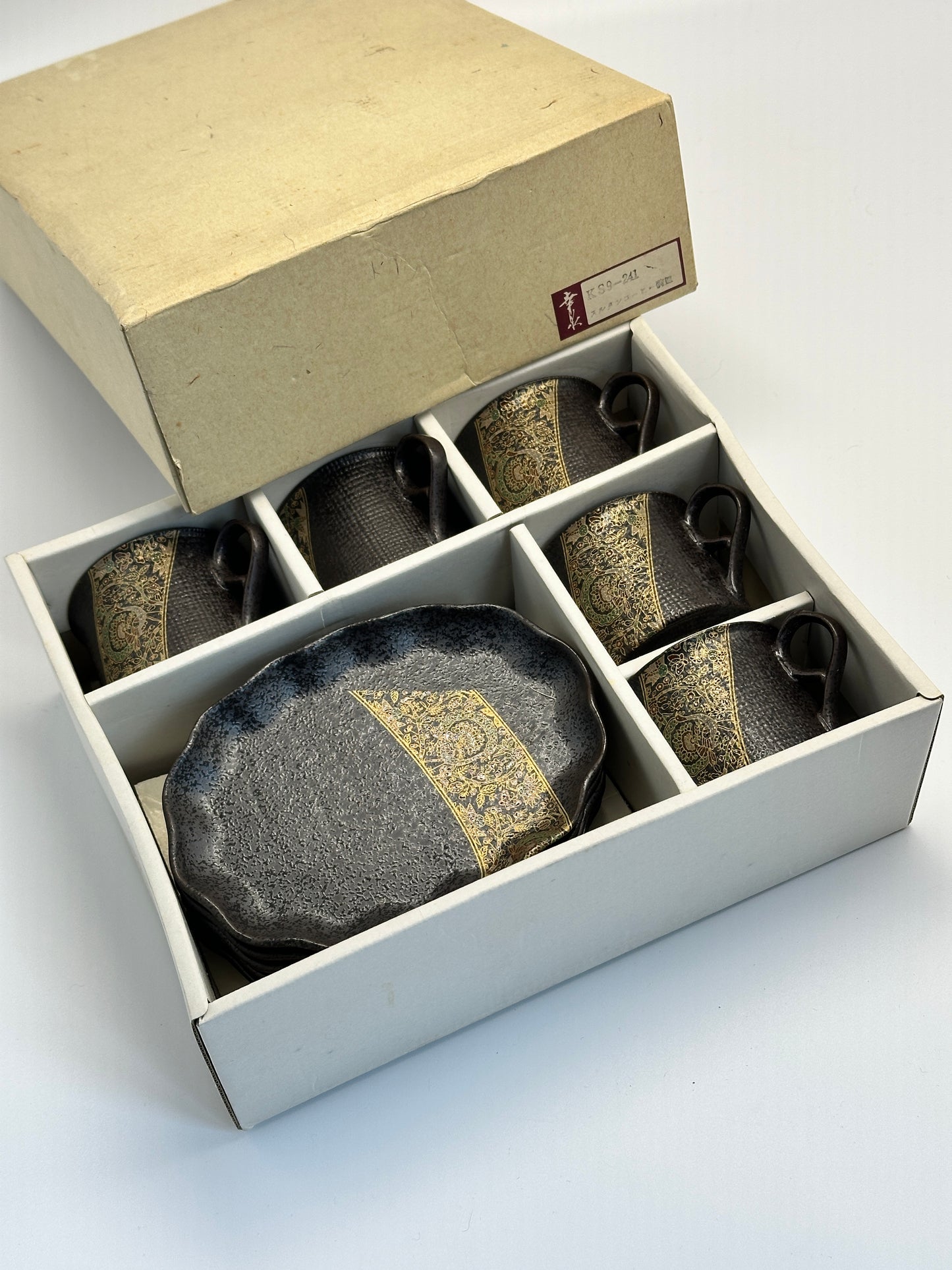 TB117 - Mino Ware Cup and Saucer set by Kōsen-gama 美濃焼