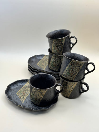 TB117 - Mino Ware Cup and Saucer set by Kōsen-gama 美濃焼