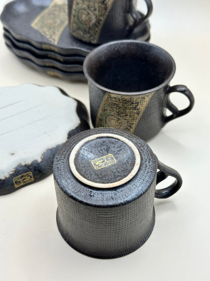 TB117 - Mino Ware Cup and Saucer set by Kōsen-gama 美濃焼