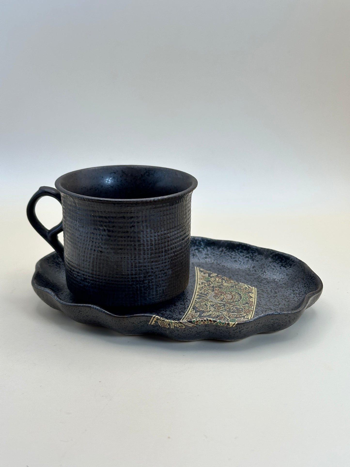 TB117 - Mino Ware Cup and Saucer set by Kōsen-gama 美濃焼