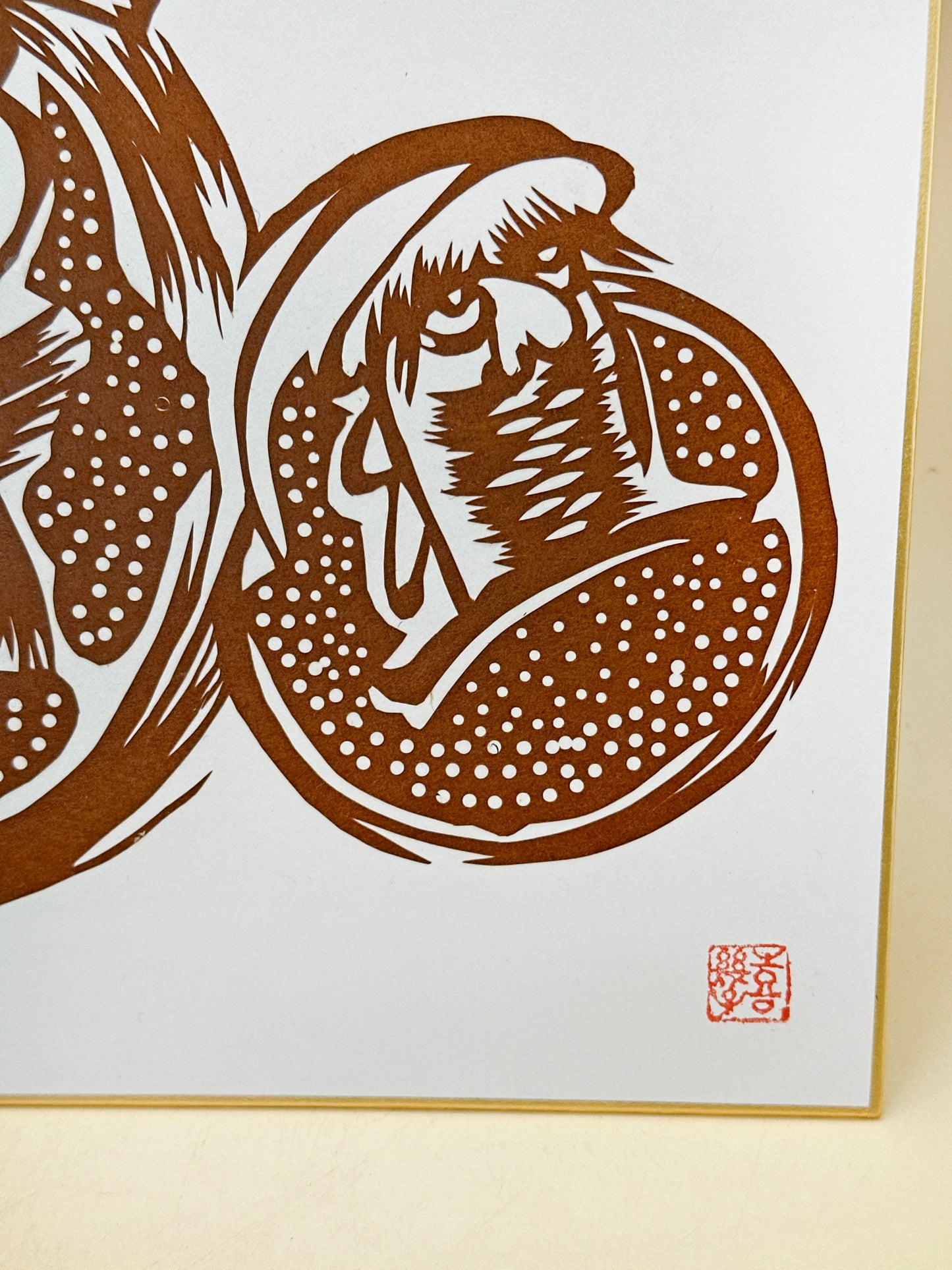 SHP274 - Daruma Shikishi Ise-katagami 伊勢型紙