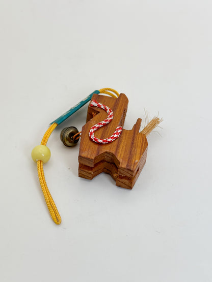 FT518 - Nambu-goma Wooden Keychain 南部駒