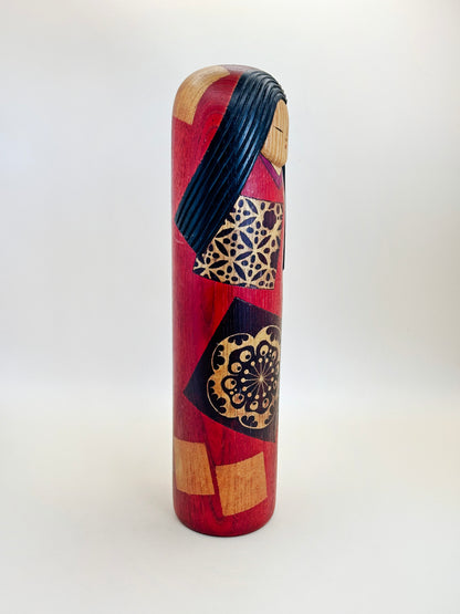 K25071 - Sosaku Light Kokeshi by Watanabe Yuji 渡辺雄二