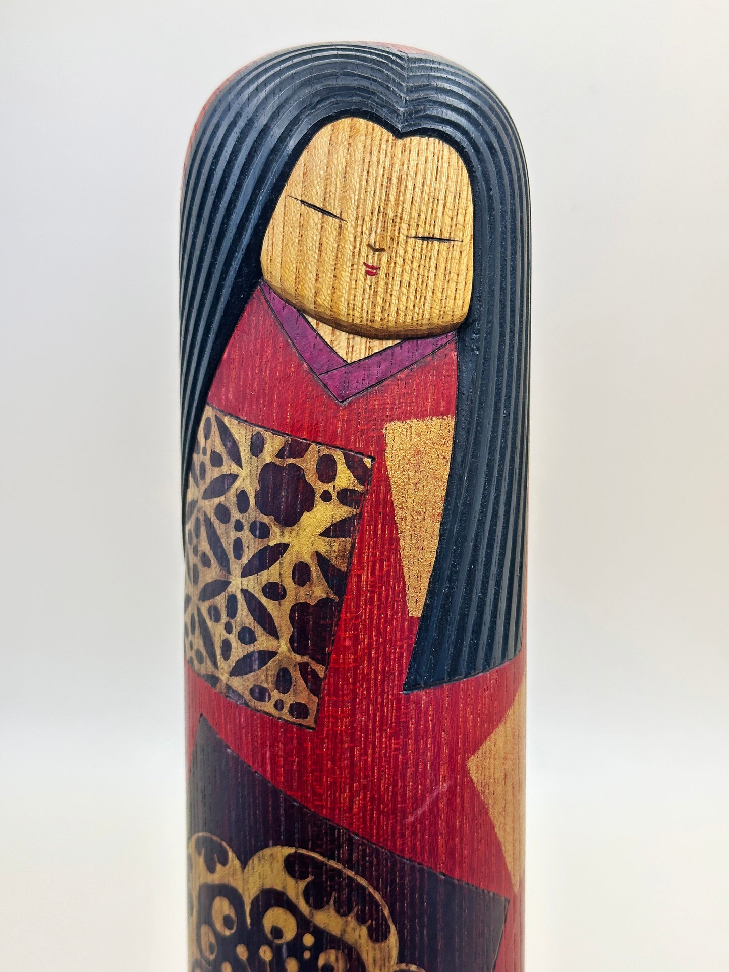 K25071 - Sosaku Light Kokeshi by Watanabe Yuji 渡辺雄二