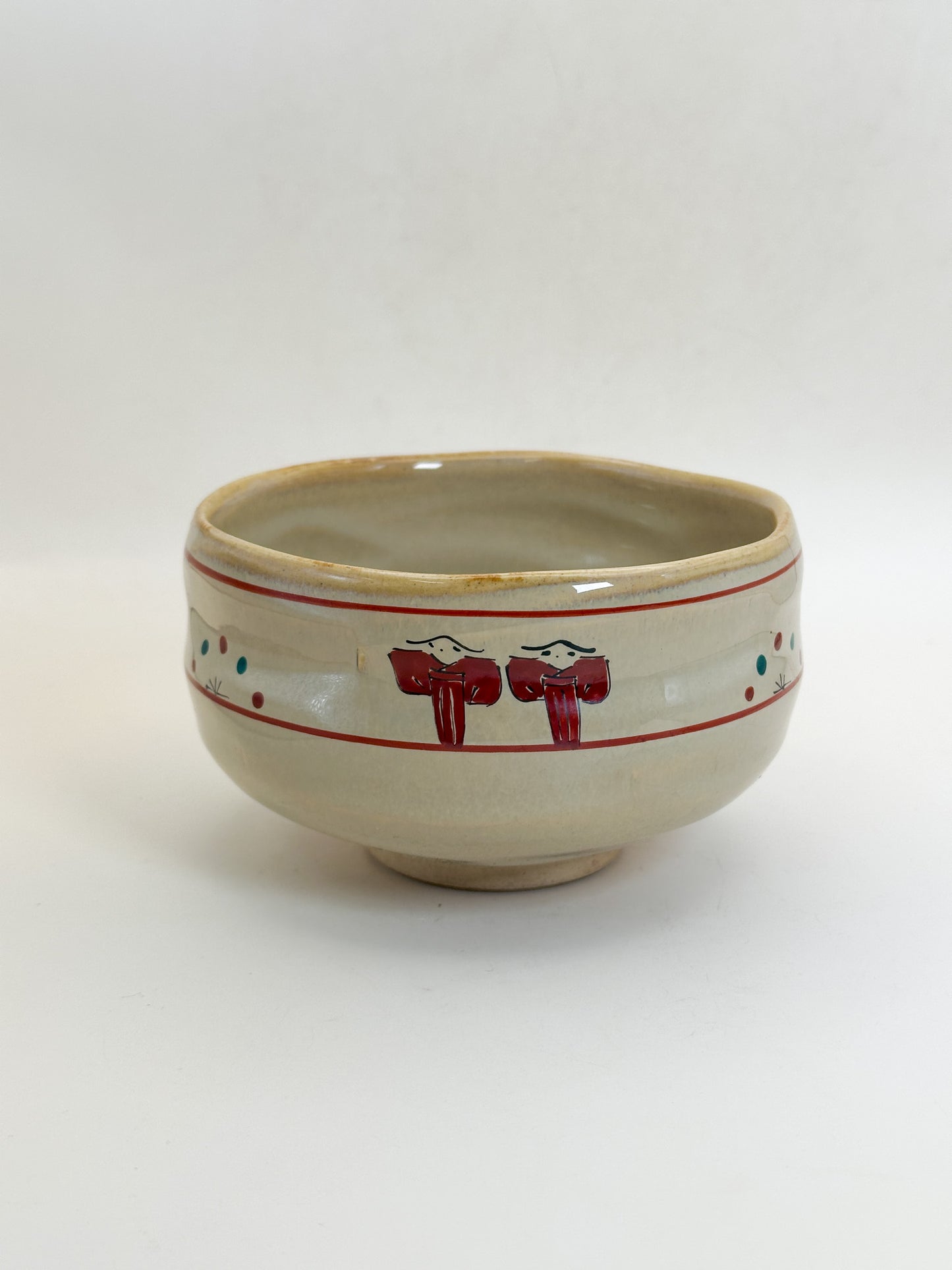 TC124 - Matcha Bowl Chawan of Akahada-yaki 赤膚焼