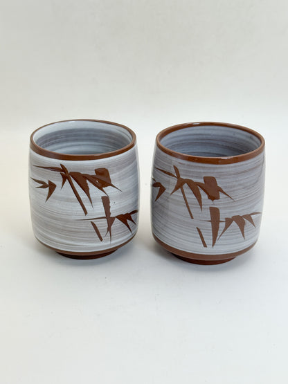 TB362 - Hakeme yunomi tea cups set 刷毛目