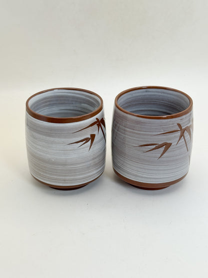 TB362 - Hakeme yunomi tea cups set 刷毛目