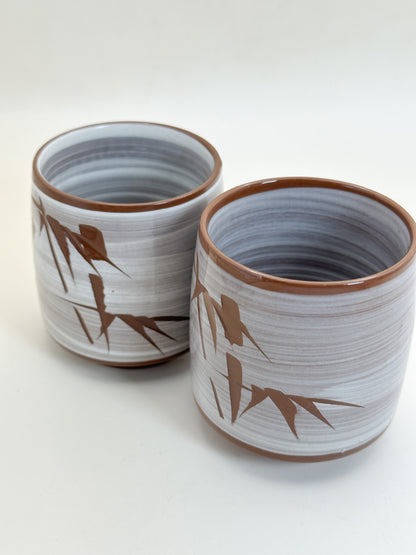 TB362 - Hakeme yunomi tea cups set 刷毛目