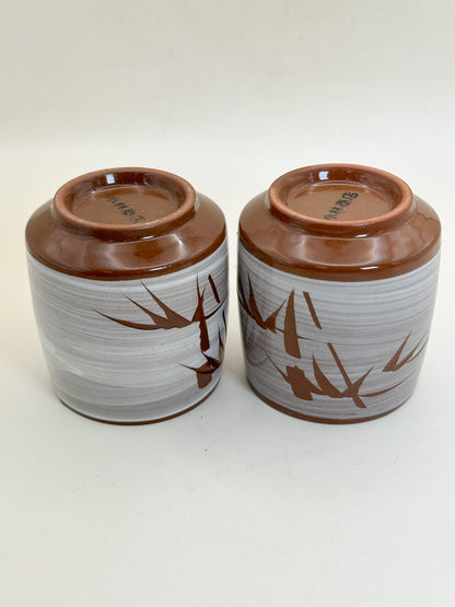 TB362 - Hakeme yunomi tea cups set 刷毛目