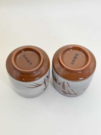 TB362 - Hakeme yunomi tea cups set 刷毛目