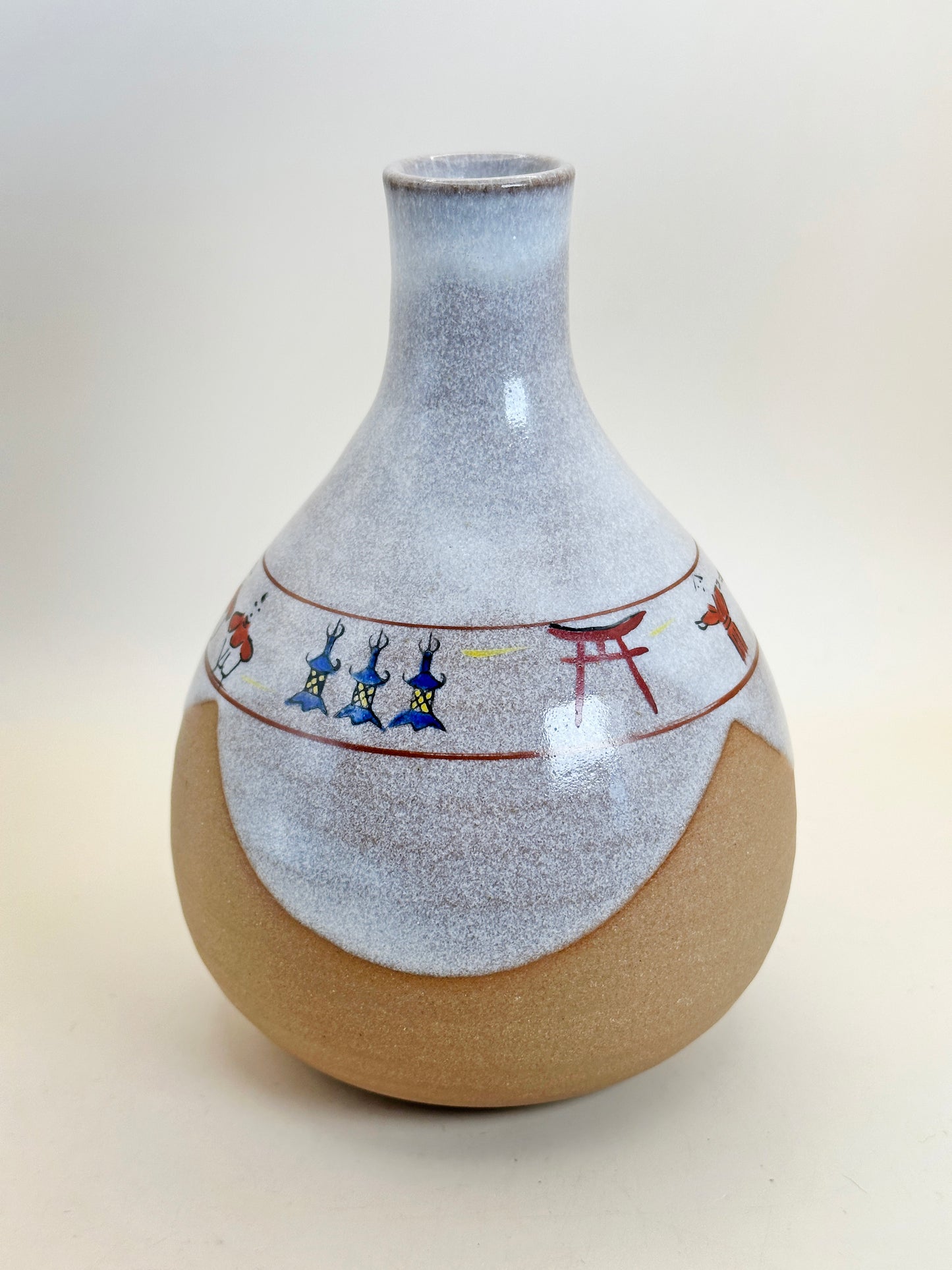 TB106 - Nara Vase of Akahada-yaki 赤膚焼