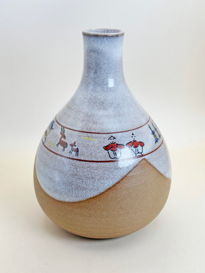 TB106 - Nara Vase of Akahada-yaki 赤膚焼