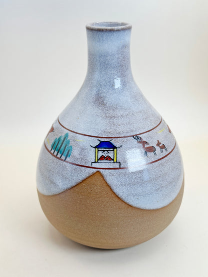 TB106 - Nara Vase of Akahada-yaki 赤膚焼