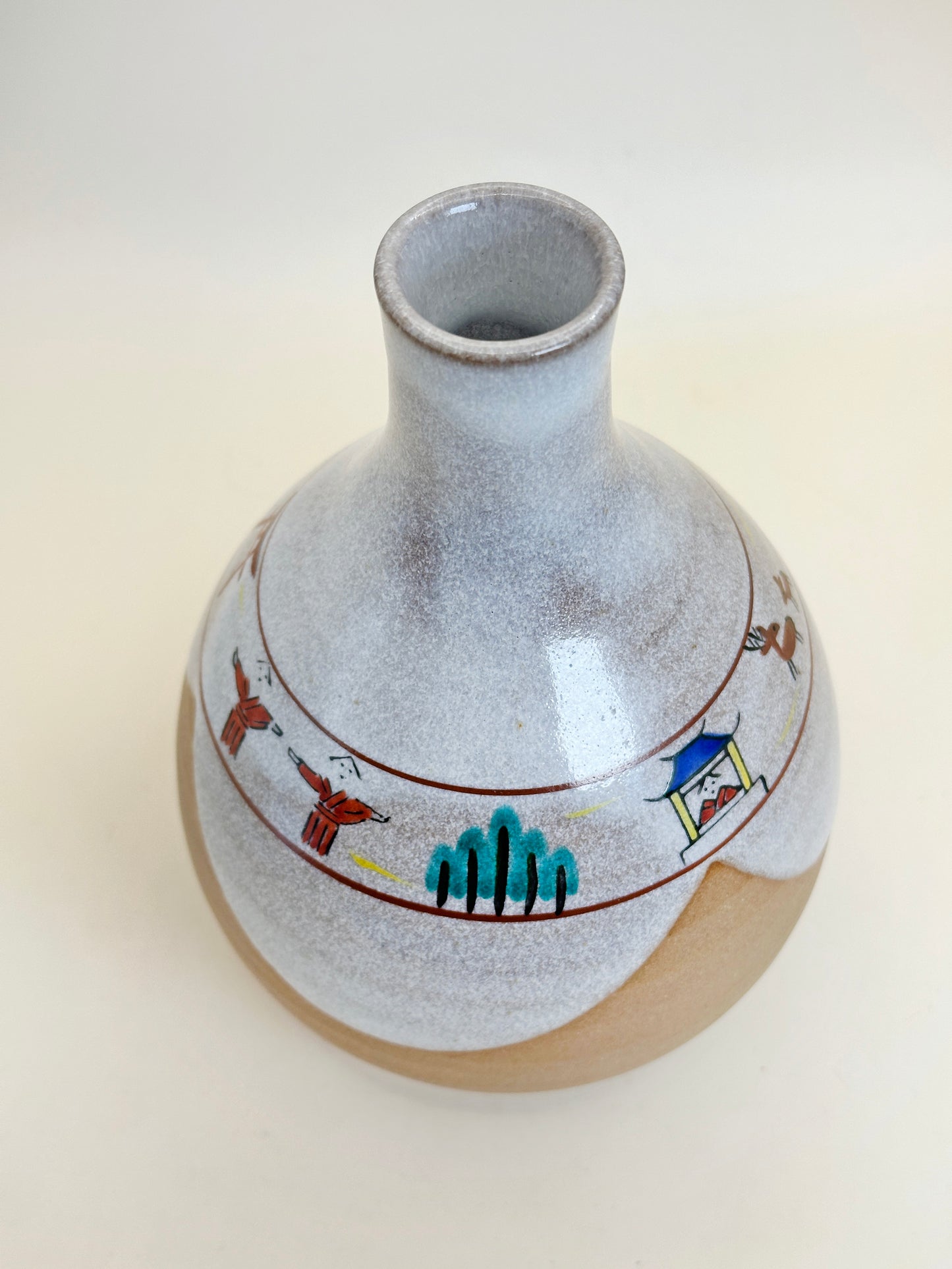 TB106 - Nara Vase of Akahada-yaki 赤膚焼